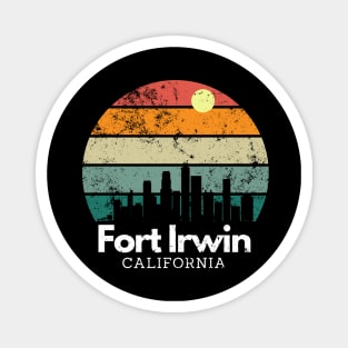 Fort Irwin, California Vintage Sunset Skyline Magnet